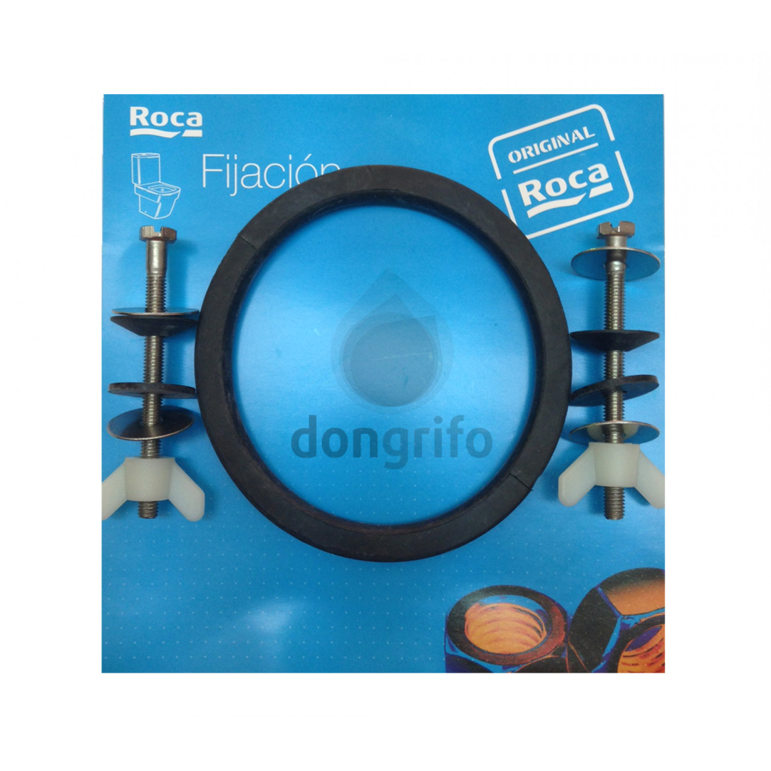 Fijaciones Y Junta Taza Tanque Roca