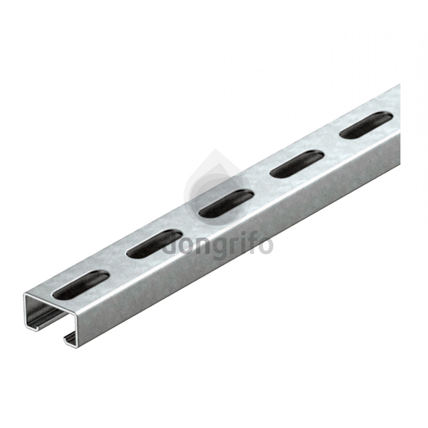carril guia perforado abrazaderas