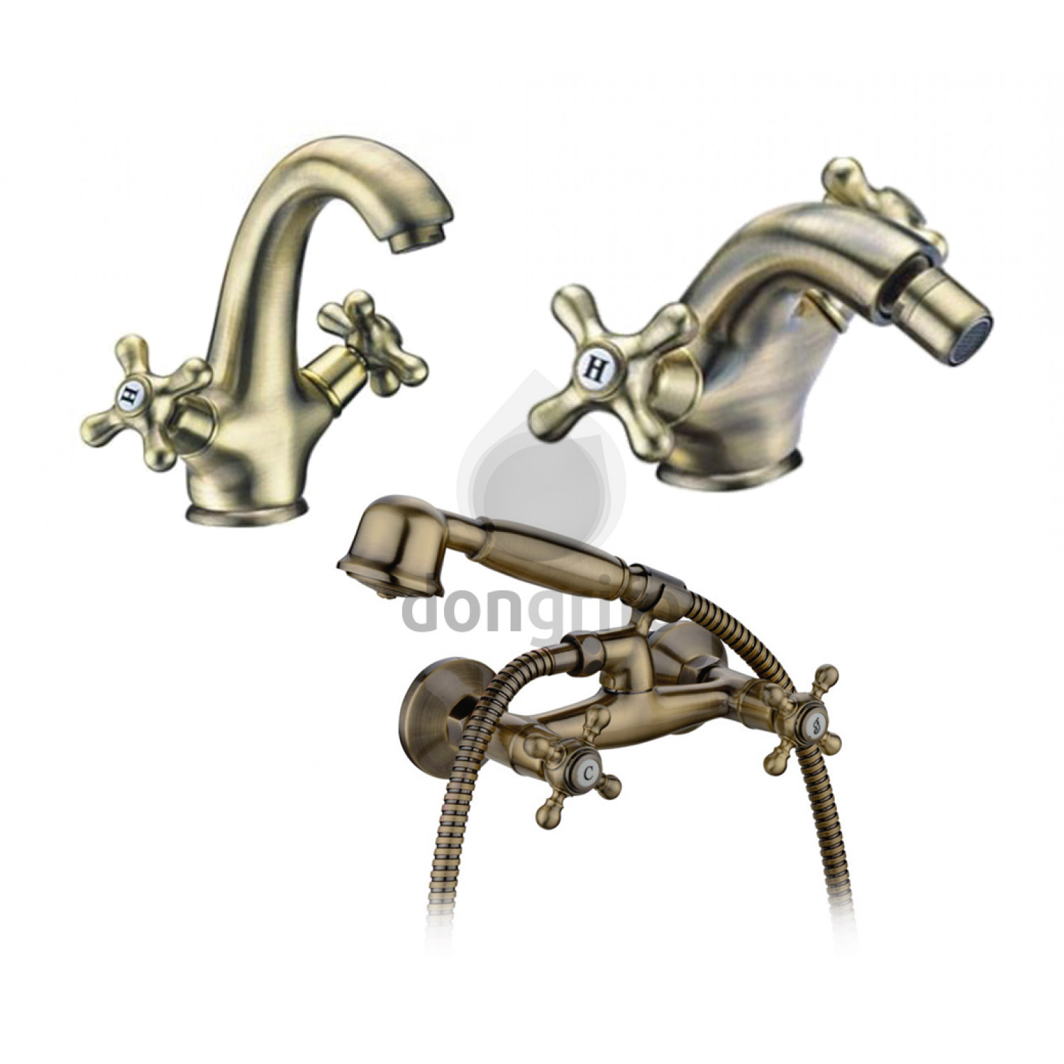 Griferia bronce baño outlet