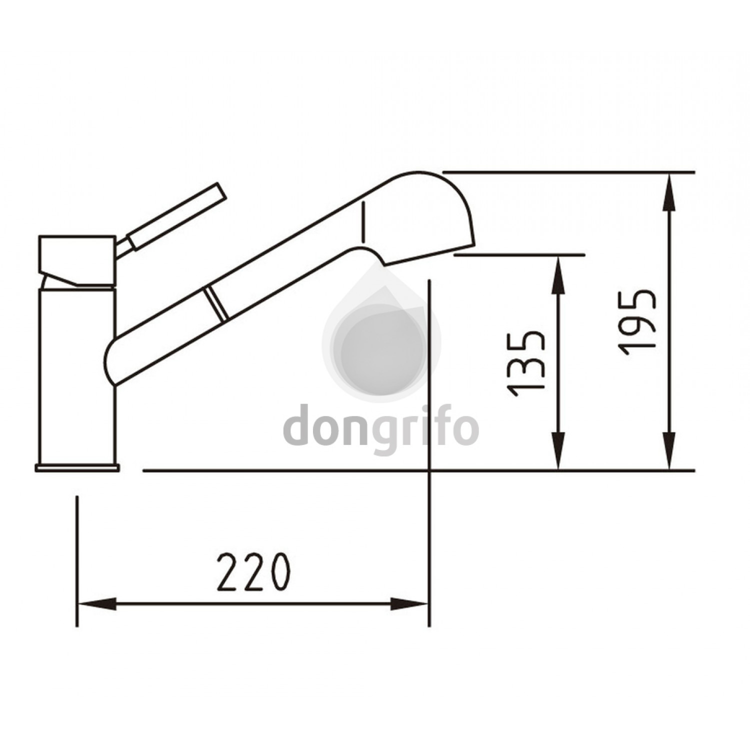 soporte para grifo de cocina fregadero dongrifo clv-97688