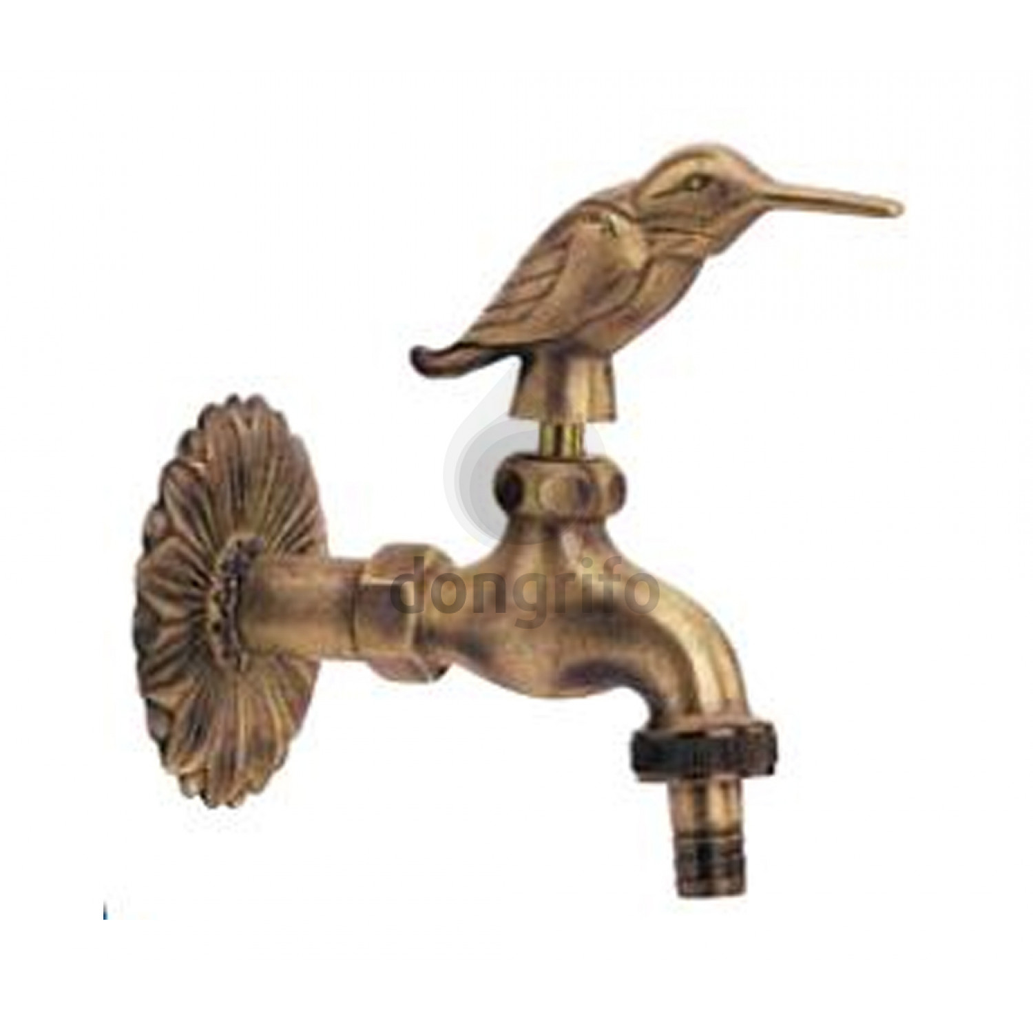 grifo jardin decorativo pajaro laton