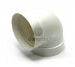 CODO REDONDO PVC BLANCO SALIDA HUMOS