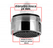 FILTRO AIREADOR ATOMIZADOR GRIFO M 22/24 - 2 Ud.