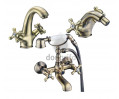 CONJUNTO OMEGA  BRONCE BAÑERA + LAVABO + BIDE