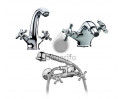 CONJUNTO OMEGA CROMO DUCHA+LAVABO+BIDE