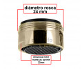 FILTRO AIREADOR ATOMIZADOR GRIFO M22/24 BRONCE