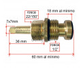 MONTURA ZAPATILLA 1/2" CUADRADA